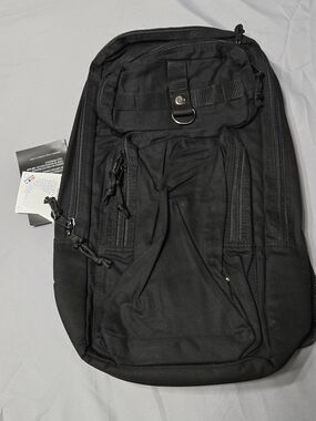 New Era Black Slim Backpack